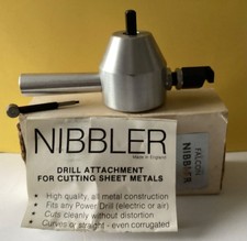 Vintage Falcon Tools metal cutter/nibbler drill attachment in box