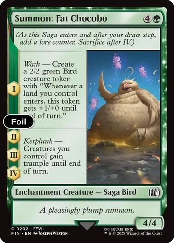 Magic summon fat - fat, chocobo