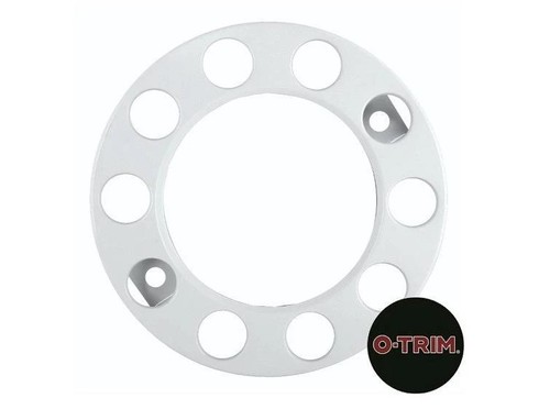 White stud nut ring pair - white, 10