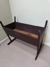 Antique French Provincial Wooden Crib/ BabyCot/Manger   |L