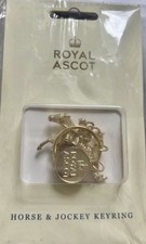 Royal Ascot Horse & Jockey Keyring Brand New Horse Memorabilia