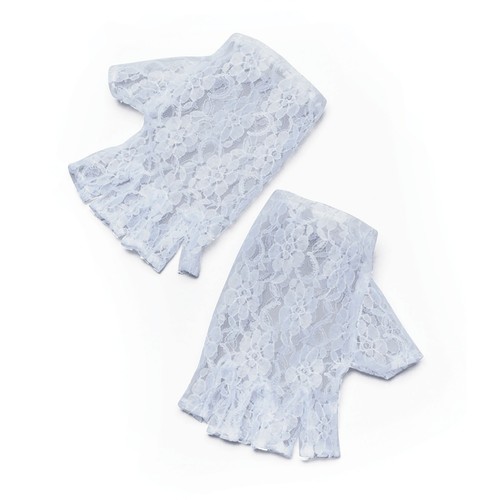 Lace gloves fingerless - lace,