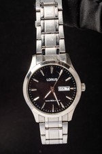 Lorus Black Dial Men's Quartz Vintage Watch -- Working, Ø40mm Case