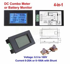 Digital DC Watt Meter 12v 24v