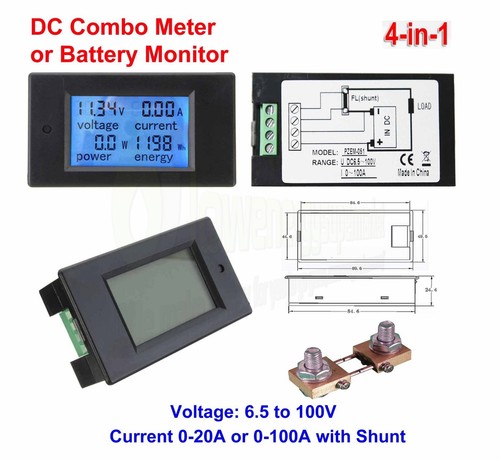 Digital watt meter - dc,