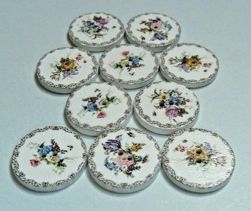 Flower bouquet wooden buttons - bouquet,