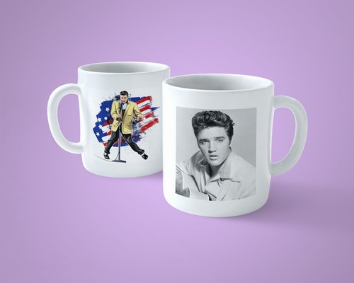 Elvis presley mug printed - -, on