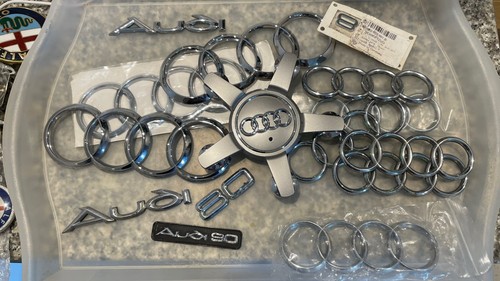 Audi badges and - and, letters.