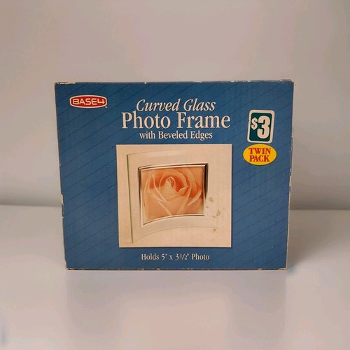 Vintage curved glass photo - curved,