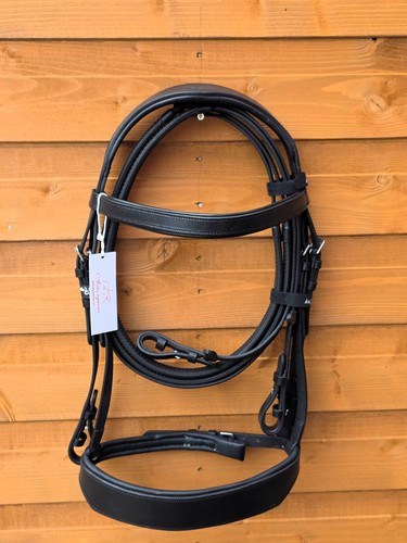 Black leather horse - black,
