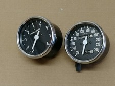 TRIUMPH VEGLIA TYPE BLACK FACE TACOMETER REV COUNTER & SPEEDOMETER  (1020)