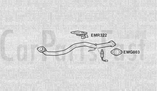 Exhaust front pipe fit - pipe,