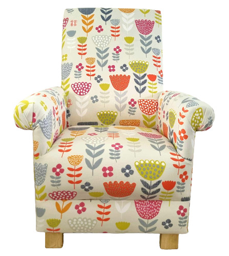Chair pink grey armchair - pink,
