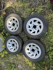 Set Of 4 Steel Wheels And