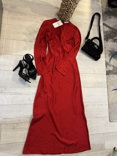 Zara long red - zara, dress