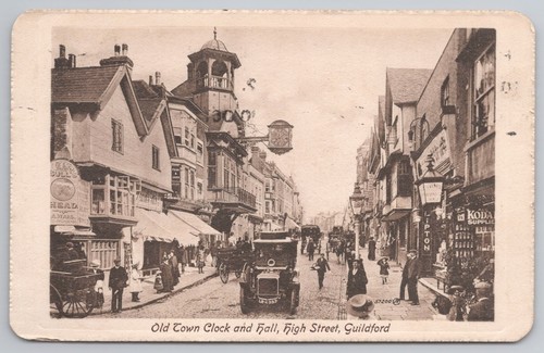 Old town clock and hall - old,