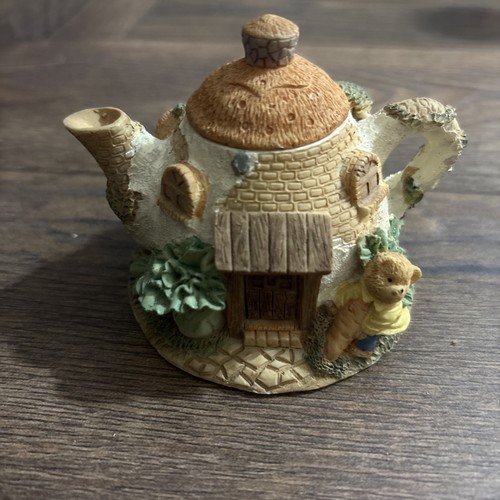 Ornament cottage teapot - ornament,