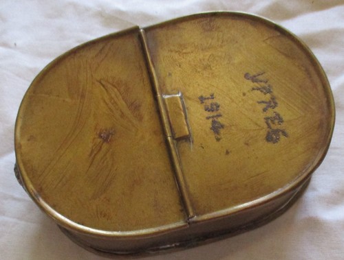 Vintage trench art - brass, ypres