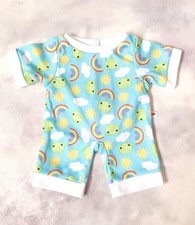 Build a Bear, Blue Frog Print Sleeper Pyjamas. B 89
