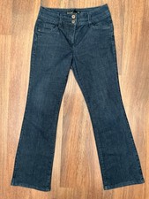 Womens NEXT Lift Slim & Shape Dark Blue Bootcut Mid Rise Jeans Size 12 R L30 VGC