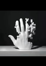 Pixel Mosaic Palm Ornament