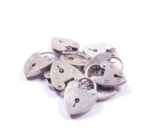 Vintage Padlock Clasp Charm Job Lot 925 Sterling Silver Heart Shaped Medium Size