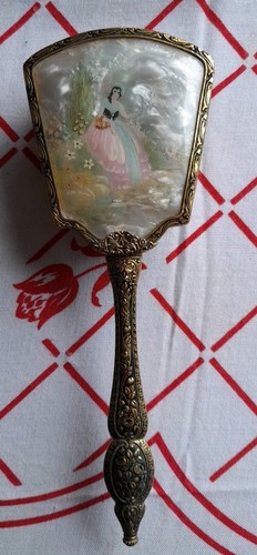 Vintage hair brush - brush, ornate