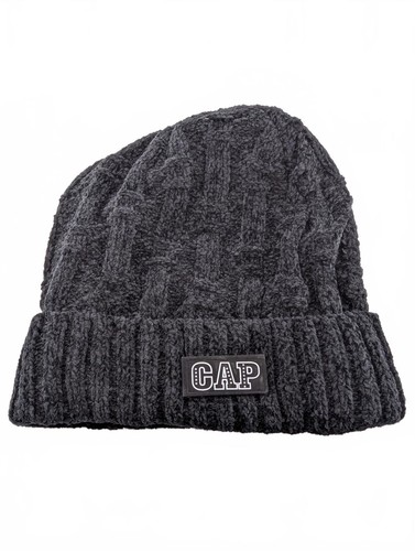 Grey chenille cable knit - grey,