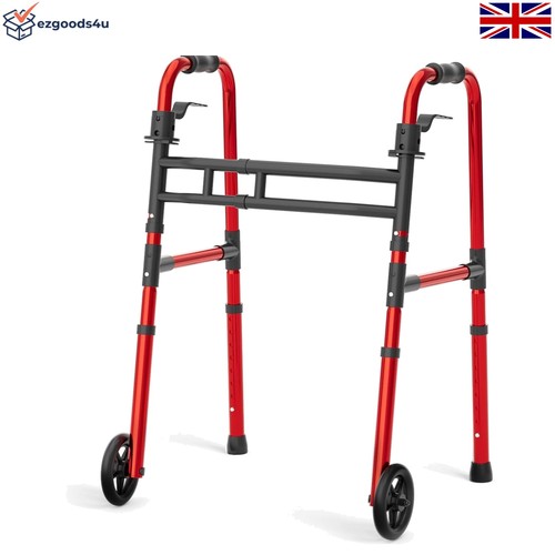 Aluminum folding walker with - folding,