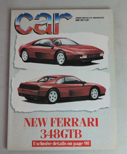 CAR Magazine UK 1987 June Ferrari 348 GTB Panther Kallista Roadster Great Ads