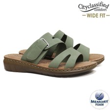 Ladies Wide Fit Sandals Memory