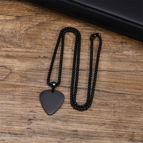 Silver black guitar - silver, picks