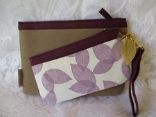 DECLEOR COSMETIC / MAKE UP BAGS - SET of TWO