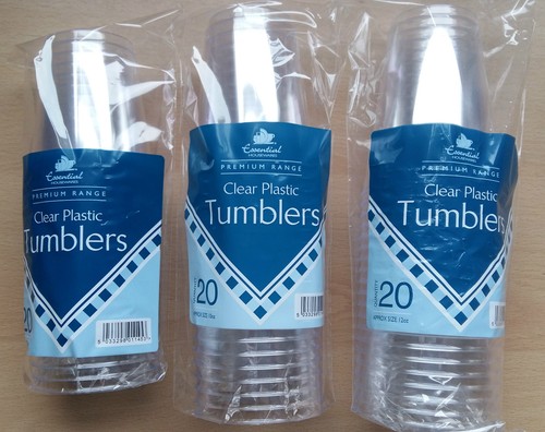 Plastic decorated clear 8oz - plastic,