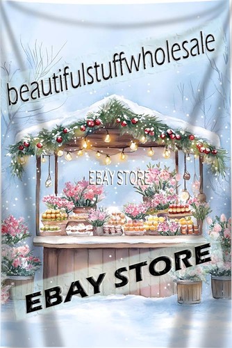Market stall tapestry rustic - stall,