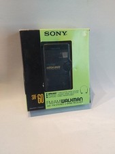  1990s Sony Walkman SRF-60 AM FM Stereo Receiver/Radio with Mega Bass