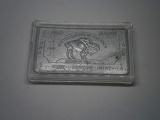 "BUFFALO" 1oz LEAD BAR- 1 TROY