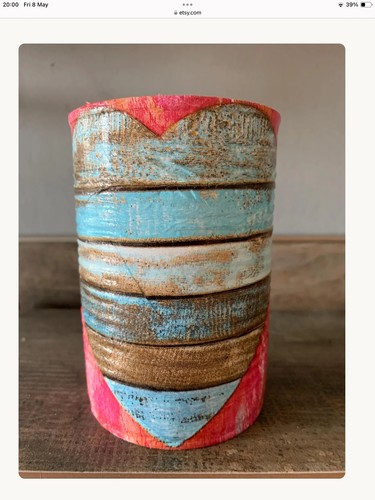 Decoupaged nautical driftwood - ,