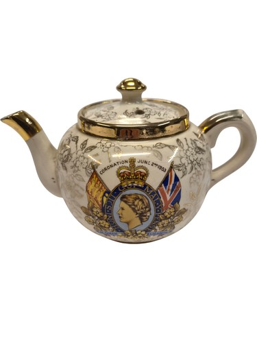 Sudlow coronation teapot - sudlow's,