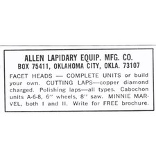Allen Lapidary Equipment Mfg