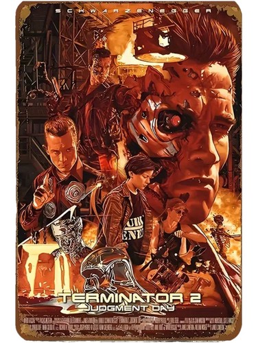 Terminator metal poster - metal,