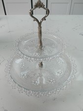 Vintage heavy clear glass