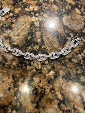 Iced Out Moissanite Gucci Link