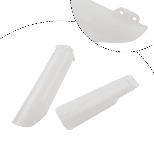 White front fork guard cover - white,