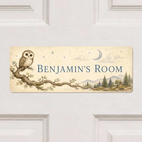 Personalised woodland owl - personalised,