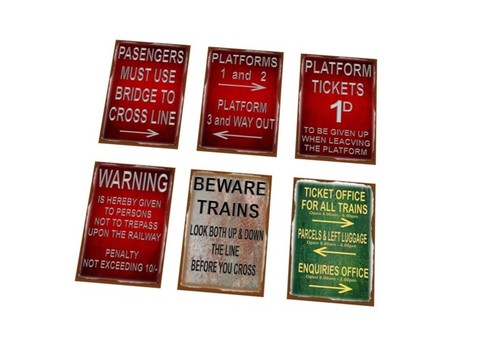 Vintage railway station metal - railway,