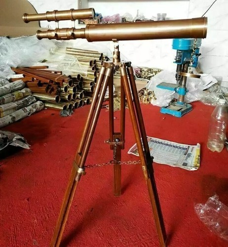 Brass telescope nautical - brass,