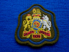 BRITISH REGIMENTAL SERGEANT MAJOR, RE, R.SIG. & REME EMBROIDERED RANK BADGE