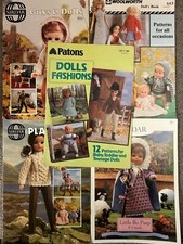 Dolls Clothes Knitting Pattern Booklets. Assorted Titles. Used.