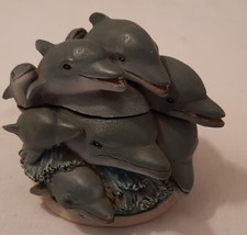 A Pod Of Dolphins Trinket Box Decorative Ornament Jewellery Box